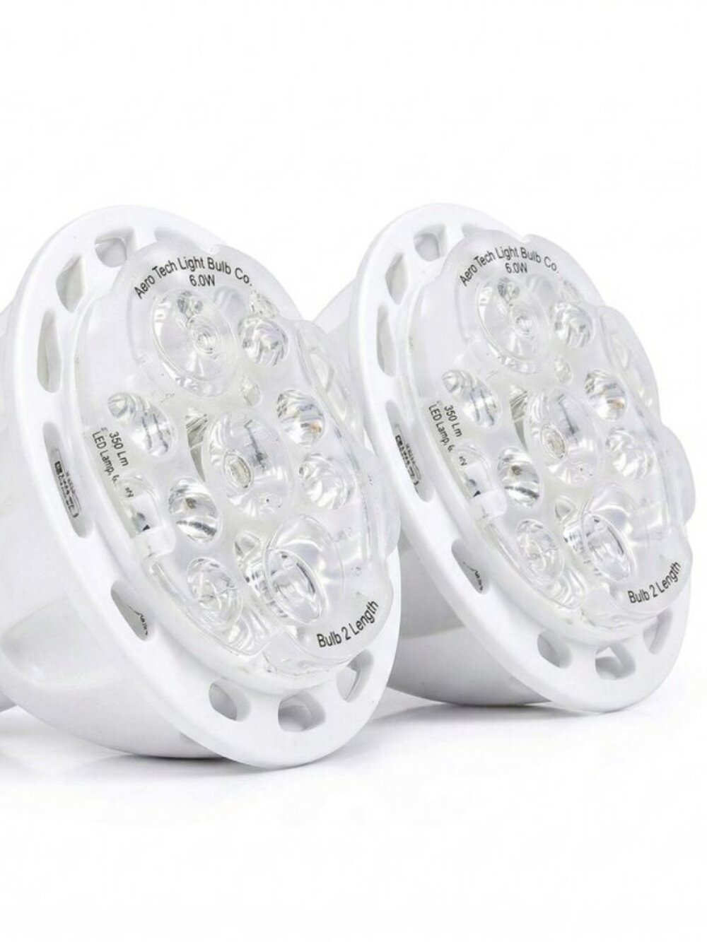 Lot of 2 Aero Tech Light Bulb CoLED Lamp,6.0W,350 Lm,Bulb 2 Length